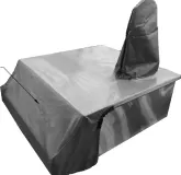 Carbon Fiber Vinyl Cover for 30-Inch Refreshment Center with High Shelf