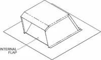 Roof Cap, Ventilation, Min 4/12 Pitch, 6