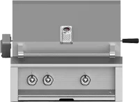 Grill, Built-in, (2) U-burner, Rotisserie, 30