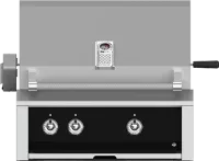 Grill, Built-in, (2) U-burner, Rotisserie, 30