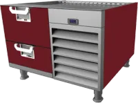 Commercial Freezer Base, Tin Roof