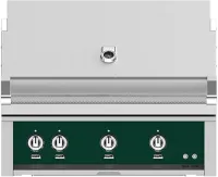36"grill, Built-in, (3) Trellis, Rotis-lp-green