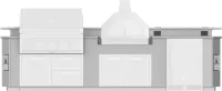 12' Outdoor Living Suite with Campania Pizza Oven™ and Bar