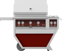36″ Outdoor Deluxe Grill with Double Side Burner