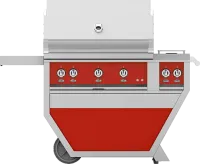 36″ Outdoor Deluxe Grill with Double Side Burner