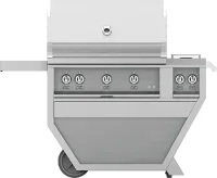 36″ Outdoor Deluxe Grill with Double Side Burner