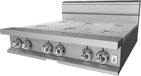 Commercial Open Burner Rangetop