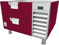 Commercial Refrigerated Base, Tin Roof