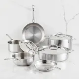 Commercial Clad Stainless Steel 9-Piece Cookware Set