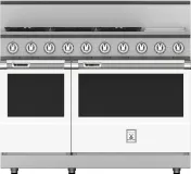 48″ 5-Burner Dual Fuel Range with 12″ Griddle
