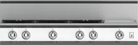 48″ 5-Burner Rangetop with 12″ Griddle