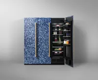 18" Elements Collection Eggshell Snakeskin Black Custom Column Panel
