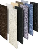 36" Elements Collection Eggshell Snakeskin Sapphire Custom Column Panel