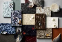30" Elements Collection Mussel Shell Blue Custom Column Panel