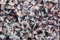 36" Elements Collection Mussel Shell Burgundy Custom Column Panel