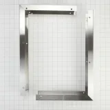 3" X 17 1/4" X 11" Over-The-Range Microwave Trim Kit with stainless steel trim pieces, mounting hardware, & instructions