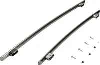 Refrigerator Euro-Style New Handle Kit for Built-In, Non-Dispensing Bottom Mount Models with Wood Panels - Stainless Steel