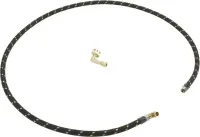 Dishwasher Water Line Installation Kit with 6' hose, 3/8" x 3/8" NPT male compression elbow, 3/4" x 3/8" brass gooseneck