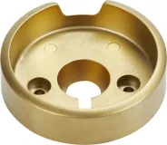 3-IN D Single Bezel for Rise-Style Commercial Range and Rangetop Burner Griddle Knobs - Brass