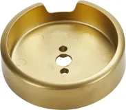 3-IN D Single Bezel for Rise-Style Commercial Range and Rangetop Burner Griddle Knobs - Brass