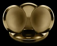 Small Single Burner Cap for Rise and Noir-Style Commercial Range and Rangetops - Brass