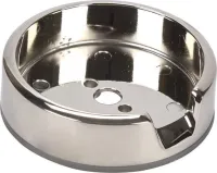 3-IN D Single Bezel for Rise-Style Commercial Range and Rangetop Griddle Knobs - Chrome