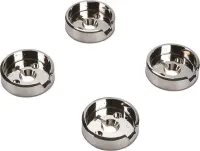 3-IN D Bezel (Set of 4) for Rise-Style Commercial Range and Rangetop Griddle Knobs - Chrome