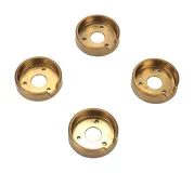 Bezel (Set of 4) for Rise-Style Commercial Range and Rangetop Knobs - Brass