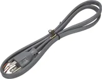 Garbage Disposal Power Cord with 3' power cord, rated 13-amp, 120-volt, 3-wire, and straight angle 3-prong plug