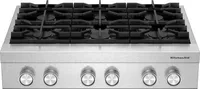 36" Gas Sealed Burner Rangetop, 6 Elements