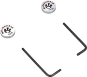 Refrigerator Handle Medallion Kit with 2 Medallions and Wrenches for KAD Models - Chrome