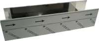 Wall-Mount Hood Chimney Extension Kit, Stainless Steel, for ceilings between 10-1/2' to 12'