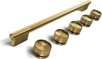 Brass Handle and Knob Hardware Accessory Kit for KitchenAid(R) Slide-In ConvectionRange