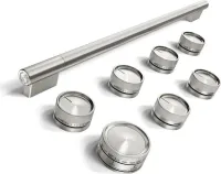 Stainless Steel Handle and Knob Hardware Accessory Kit for KitchenAid(R) 36