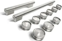 Stainless Steel Handle and Knob Hardware Accessory Kit for KitchenAid(R) 48