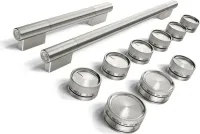 Stainless Steel Handle and Knob Hardware Accessory Kit for KitchenAid(R) 48