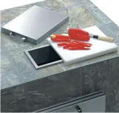 Countertop Trash Chute w/ cutting board & cover