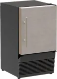 14-In Low Profile Compact Crescent Ice Machine with Door Style - Stainless Steel