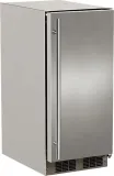 15 inch Outdoor Nugget Ice Machine with Door Style - Stainless Steel