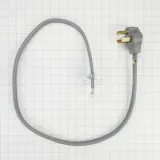 4' Electric Dryer Power Cord 3-Wire 30 Amp