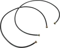 6' Black braided washer fill hoses - 2 pack