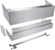Plinth panel - for built-under machines, height-adjustable.