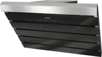 DA 6798 W Shape - Wall ventilation hood with energy-efficient LED lighting and touch controls for simple operation.