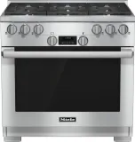 36 inch range All Gas with DirectSelect, Twin convection fans and M Pro dual stacked burners