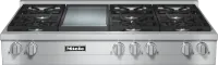 RangeTop with 6burners and griddle for versatility and performance