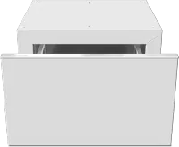 Built-under plinth with drawer - for more convenient loading and unloading due to higher installation.