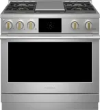 36" Freestanding Dual Fuel Smart Range, Statement Series, 5.8 cu. ft. Capacity