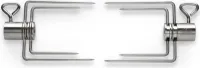 Commercial Quality Collapsible Rotisserie Forks Four Prongs, Set of Two