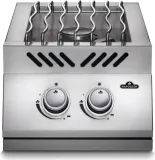 Built-in 500 Series Inline Dual Range Top Burner with Stainless Steel Cover , Propane, Stainless Steel