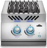Built-in 700 Series Inline Dual Range Top Burner with Stainless Steel Cover , Propane, Stainless Steel